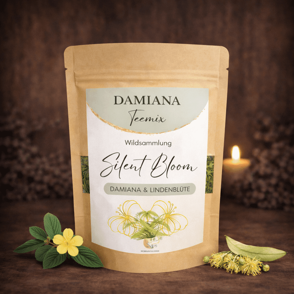 Damiana Tee Silent Bloom mit Lindenblüte – Katja Barnasiow Pereira